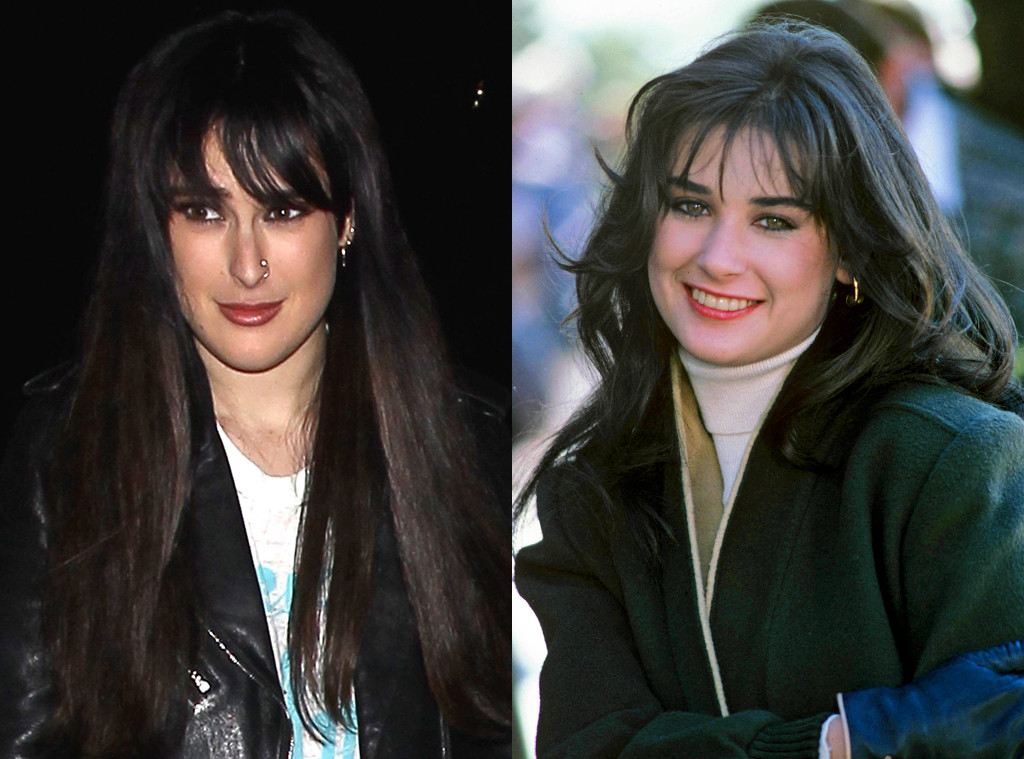 Rumer Willis Channels an '80s Demi Moore With Bangs & Extensions - E